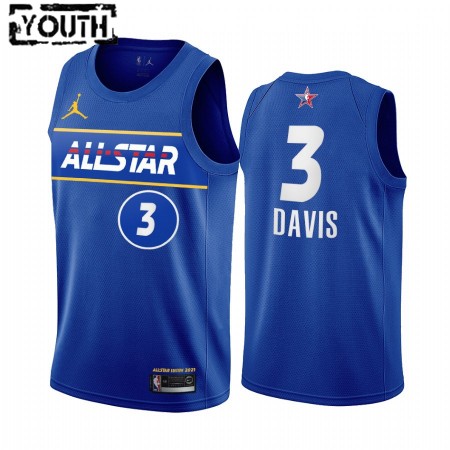Maillot Basket Los Angeles Lakers Anthony Davis 3 2021 All-Star Jordan Brand Bleu Swingman - Enfant